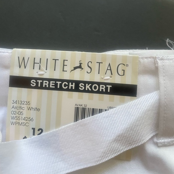 White Women’s Casual Tennis-Core, Athletic Wear, Sporty Skort (Size 12) - Picture 12 of 13